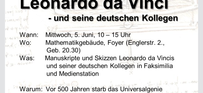 Bild Flyer zum Leonardo-Tag am KIT