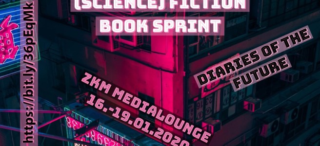 Bild Science Fiction Book Sprint Karlsruhe ZKM